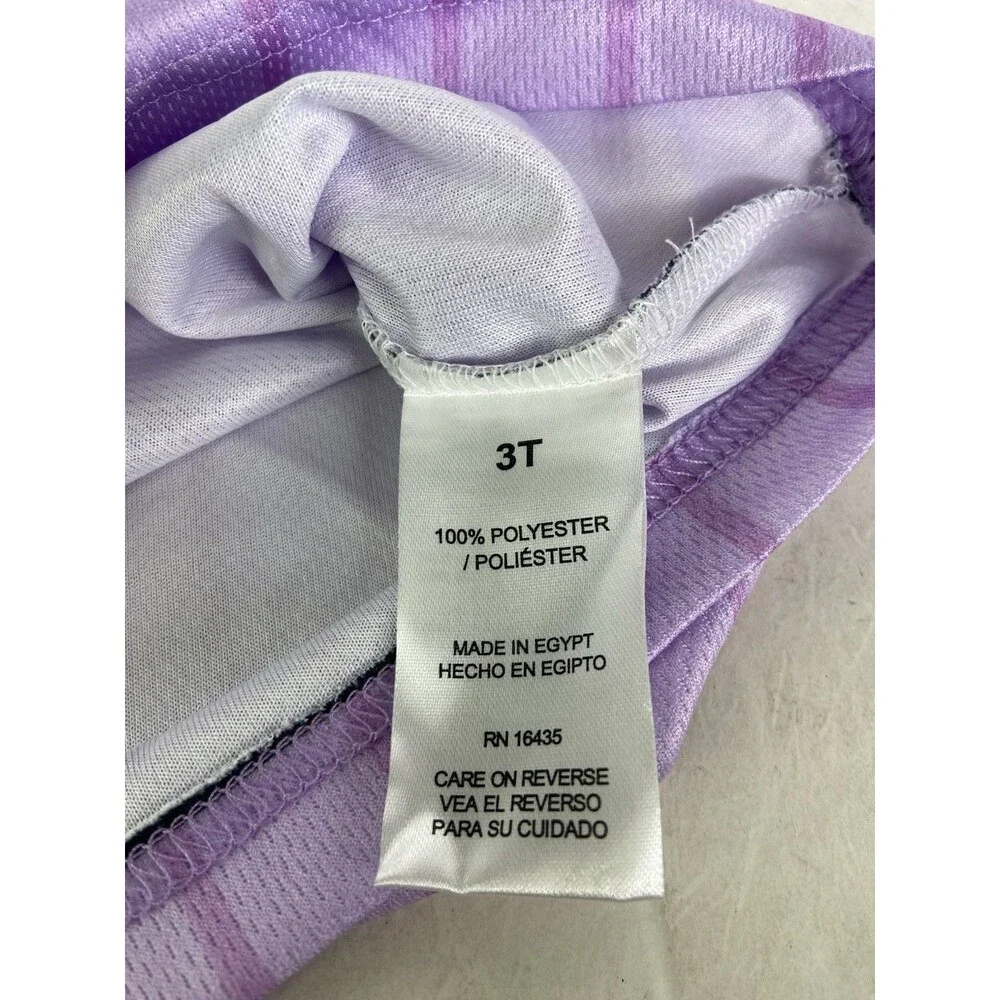Gabby's Dollhouse Striped Purple Jersey Shirt Dress Toddler Girls Size 3T